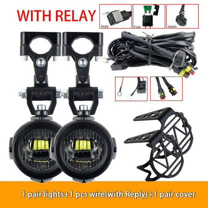 Melhore as luzes auxiliares de neblina da sua motocicleta Lâmpada mais brilhante 40W 6000K para BMW R1200GS F800GS F700GS F650 K1600