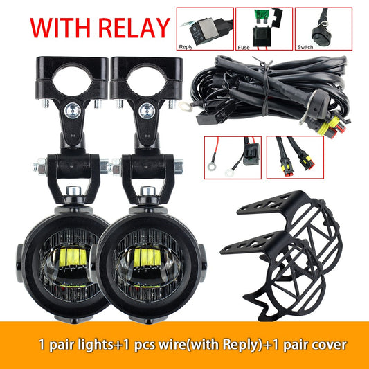 Upgrade Motorcycle fog light Auxiliary Lights Brighter Lamp 40W 6000K for BMW R1200GS F800GS F700GS F650 K1600