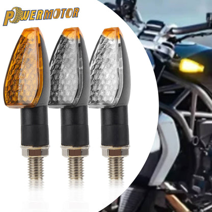 2pcs/4pcs Motorcycle LED Turn Signals Flashing  DRL for Scooter Moped ADV Dirt Bike ATV Universal Accessories Modification