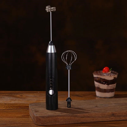 Batedor de Ovos Elétrico Recarregável USB 2 em 1 Multifuncional, Misturador de Massa, Espumador de Leite, Utensílios de Cozinha, Ferramentas para Café, Jantar