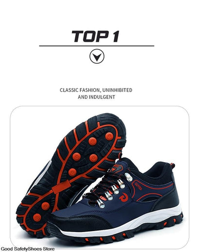 Steel Toe Shoes Men Work Safety Boots Sneakers Male Constrcution Puncture-Proof Work Safety Shoes  Man Security Boots Work Shoes