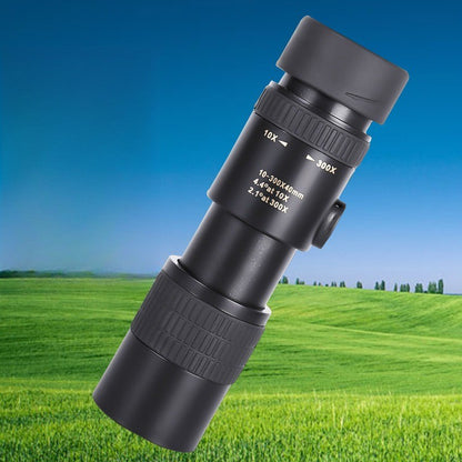 Telescópio Monocular para Uso Externo de Alta Definição, Grande Ampliação, Portátil, Dobrável e com Ampliação Variável 10-300X40