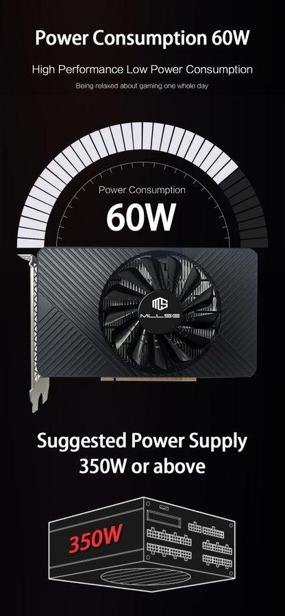 MLLSE NVIDIA GTX 750 Ti 4GB Graphics Card for Gaming Computer GDDR5 Video Card VGA DVI Video Output Brazil