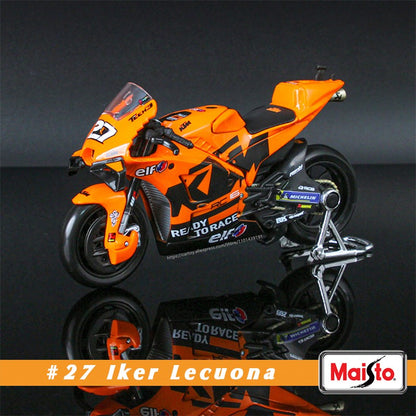 Maisto 1:18 2023 GASGAS Tech3 37#Augusto Fernandez 44#Pol Espargaro Moto GP modelo de motocicleta de liga leve para coleção de brinquedos de presente
