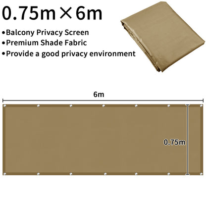 Balcony Privacy Screen Cover Fence Patio Waterproof Shade Cloth 95% UV Protection Shield Deck Shade Sail Garden Porch Pool Decor