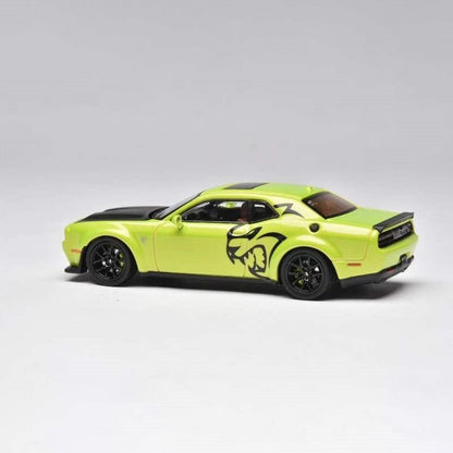 Novo Dodge Challenger Srt Hellcat Carro De Brinquedo Miniatura 1:64 Simulação Liga Abre Capô Presente Para Crianças