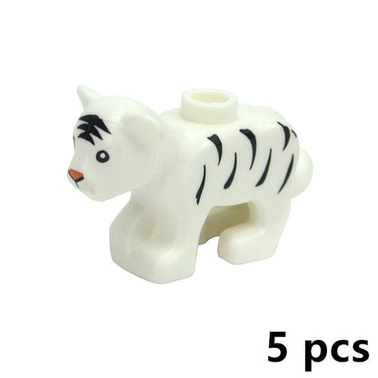 Creative DIY Model cute little Animal MOC Brick Building Blocks Pet Zoo Dog Duck Tortoise Penguin Cat Pig Bird Rabbit Toys