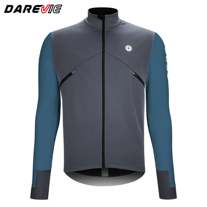DAREVIE Cycling Men's Jacket WindProof Fleece Pro Cycling Jackets Longsleeve Warm Soft Brushed Pro Breathable Bicycle Clothing