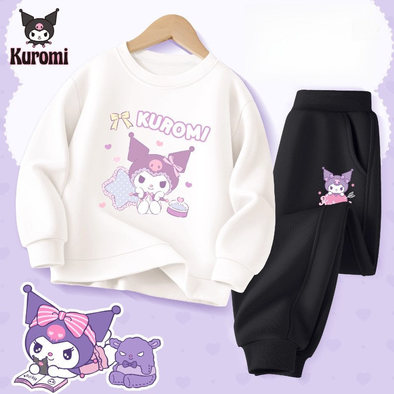 Baby Girl Clothes Set Autumn Kid Kunomi Sweatshirts Pullover Sweet Top & Pants 2pcs Suit Children Fashion Tracksuits Outfits