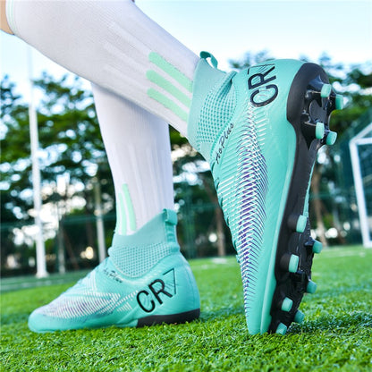 2025 New Football Shoes Society Soccer Cleats Long Nails Soccer Boot Non-slip Training Sneaker Artificial Quality Grass Footwear