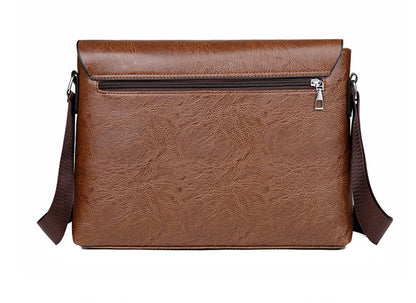 Luxury Brand Men Shoulder Bag For IPAD Leather Business Handbag Men Messenger Bag Large Side Sling Bag Fashion Man Crossbody Bag