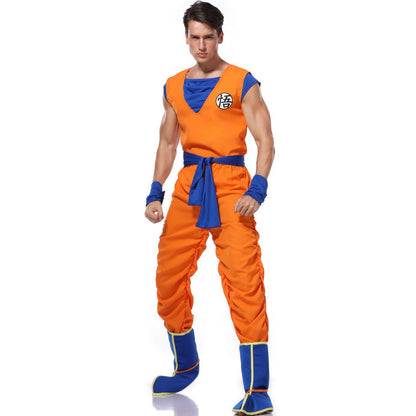 Halloween Cosplay Costume Super Saiyan Cosplay Cosplay Adult Men  Anime Jumpsuits Halloween Carnival Costumes