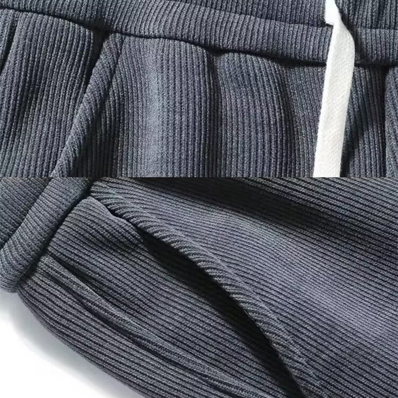 Calça Masculina Moletom Tech Fleece Bordado Sarja Folgada Jogger Calça Harem Masculina Outono Casual Calça Térmica Esportiva Solta