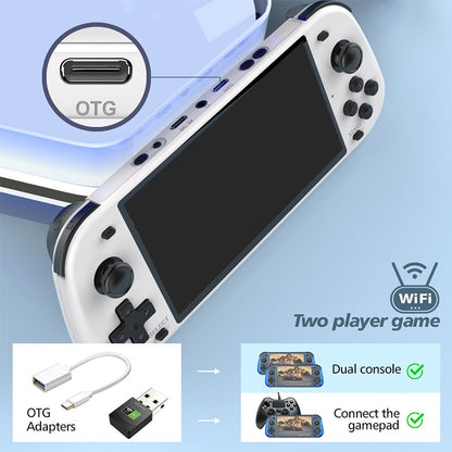 5.1 Inch R50S Retro Handheld Game Console 854*480 Large Screen Linux System Portable Pocket Video Game Player Boy Gifts