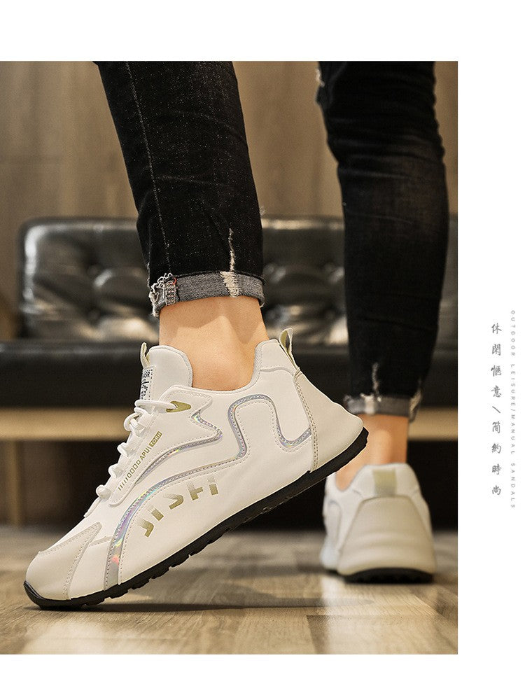 Tênis de verão masculino de malha, sapatênis vulcanizado casual de cano baixo, tênis esportivo masculino macio e confortável para corrida, calçado masculino
