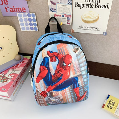 Marvel Spider-Man Kids Backpack Trendy Cartoon Boys' School Bag Fashionable Spider-Man Backpack Double Shoulder Bag for Toddlers
