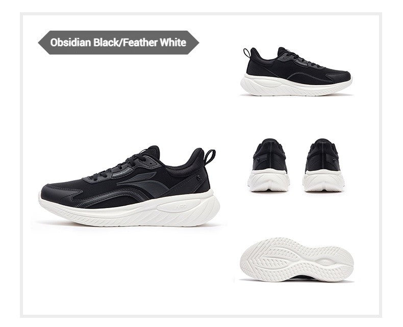 361 Degrees SoftFlow 3 Men's Running Shoes Autumn Leather Lightweight Shock-absorption Fitness Commuting Sneakers Male 672432232