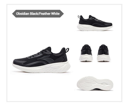 361 Degrees SoftFlow 3 Men's Running Shoes Autumn Leather Lightweight Shock-absorption Fitness Commuting Sneakers Male 672432232