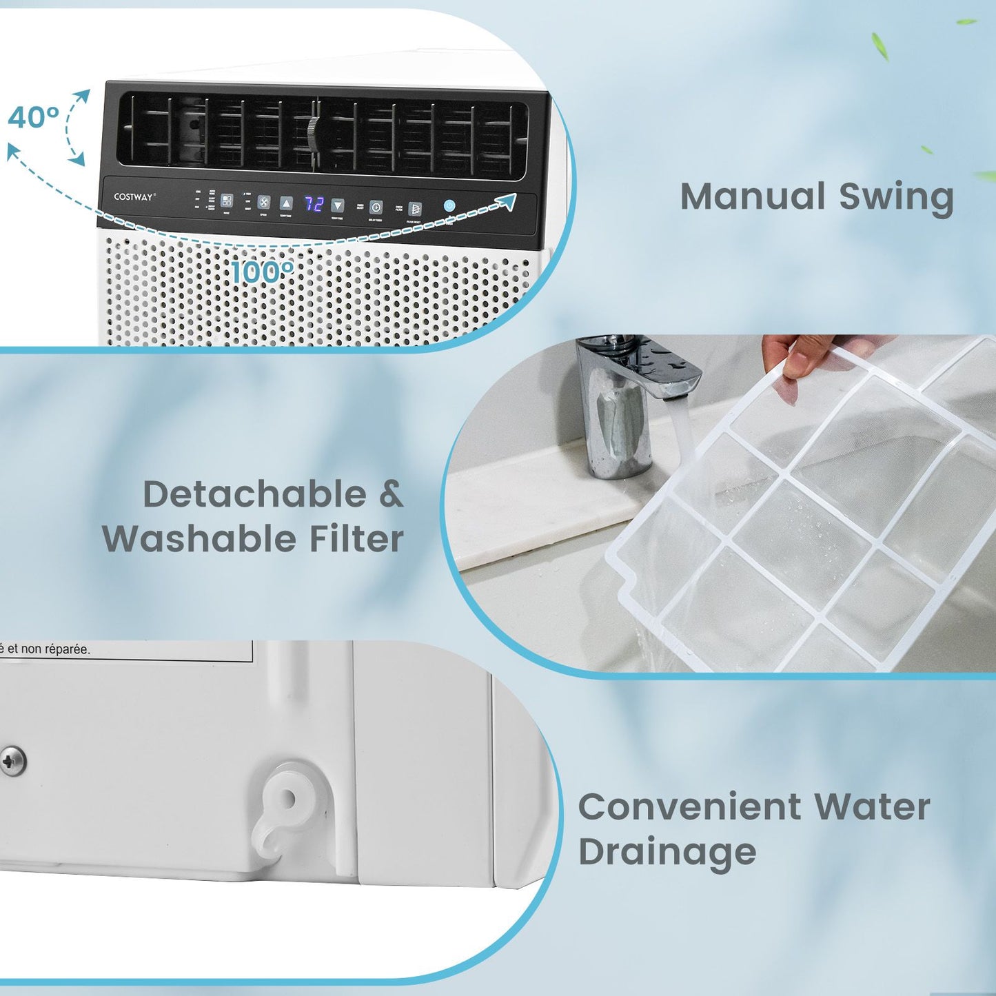 Ar Condicionado de Janela 12.000 BTUs com Controle Remoto, Painel de LED, até 37 m²