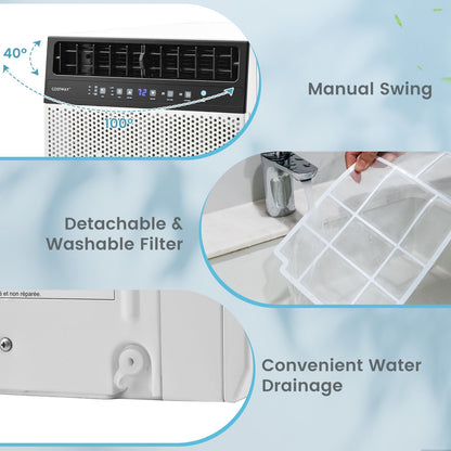 Ar Condicionado de Janela 12.000 BTUs com Controle Remoto, Painel de LED, até 37 m²