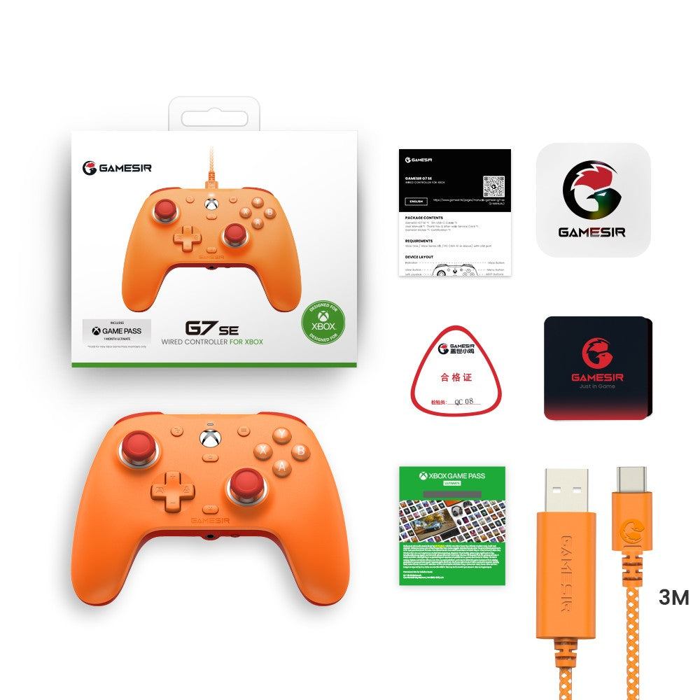 GameSir G7 SE Xbox Wired Gamepad Game Controller for Xbox Series X, Xbox Series S, Xbox One X | S, with Hall Effect Joystick