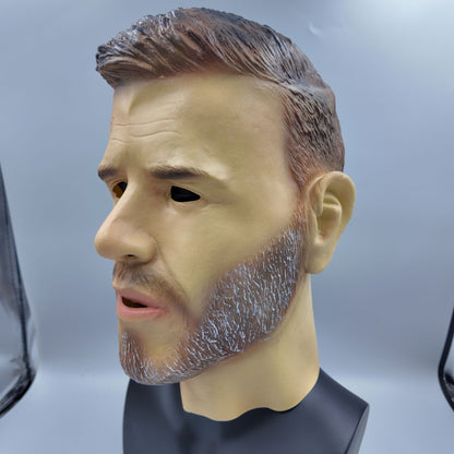 Realistic Latex Male Mask Chris Hemsworth Celebrity Mask Halloween Carnival Costume Party Fancy Dress Adult Prank Head Cover