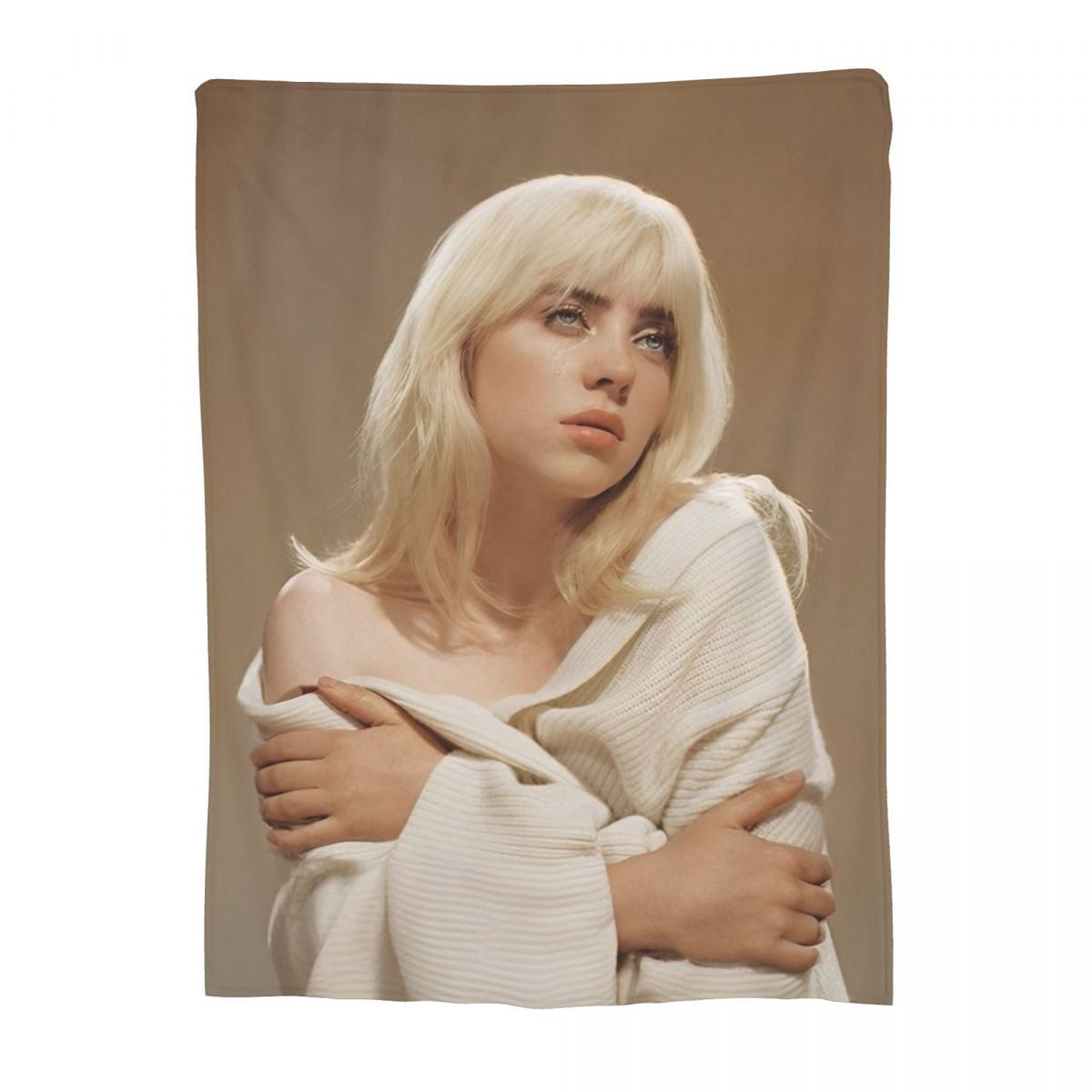 Manta de Lã Hit Me Hard And Soft Merch Billie Macia e Aconchegante para Carro e Quilt