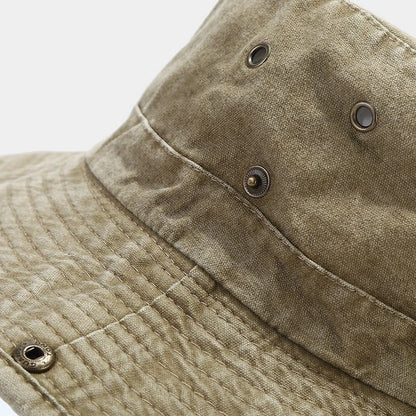 2024 Four Seasons Cotton Solid Bucket Hat Fisherman Hat Outdoor Travel Sun Cap for Men and Women