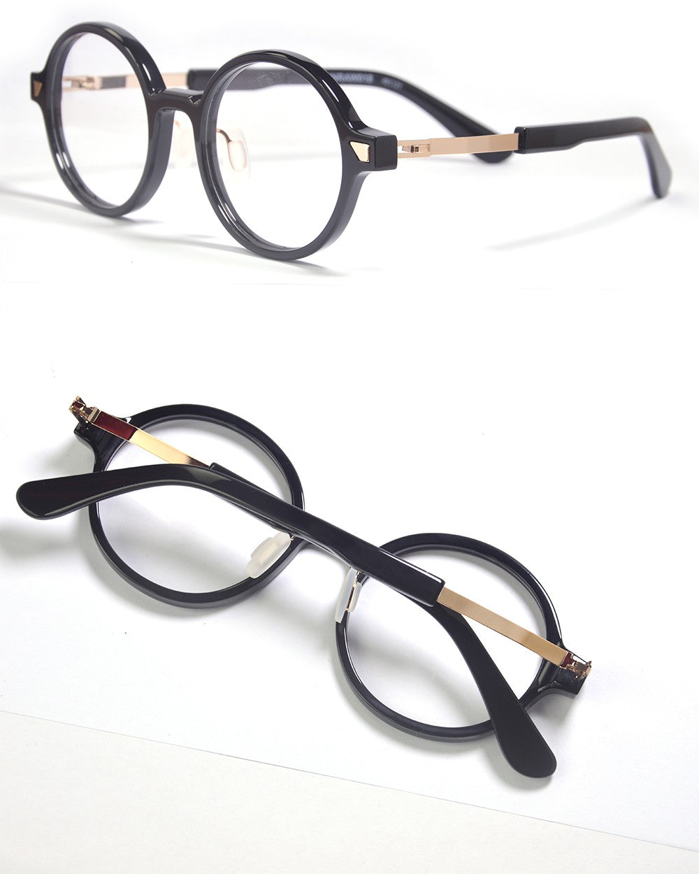 Óculos de Grau de Acetato Redondos Grandes da Moda para Mulheres Óculos Redondos de Tamanho Grande para Homens Design Alemão Flexível com Grau