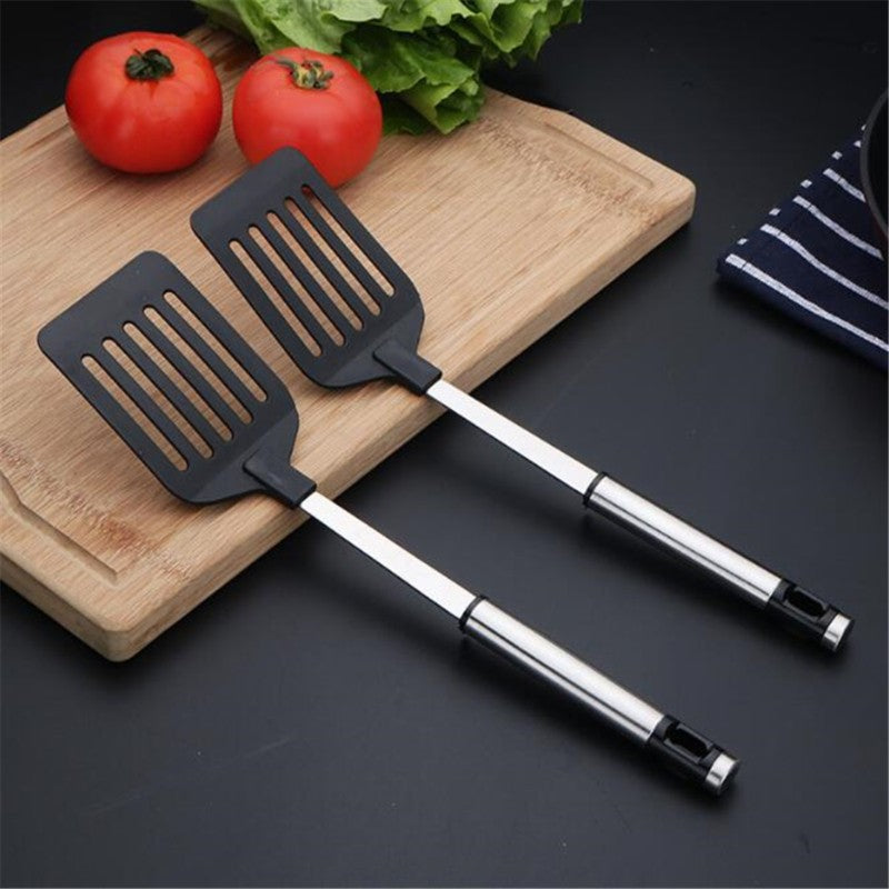 Spatula Stainless Steel Not Hot Handle Cooking Utensil Kitchen Accessories Steak Pancake Shovel Teppanyaki Scraper Barbecue Tool