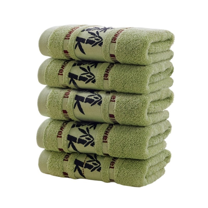 1/5/10pcs Bamboo Fiber Hand Bathroom Towels Natural Cool Embroidery Soft Quick-drying Hand Bath Towels For Bathroom Gym Shower
