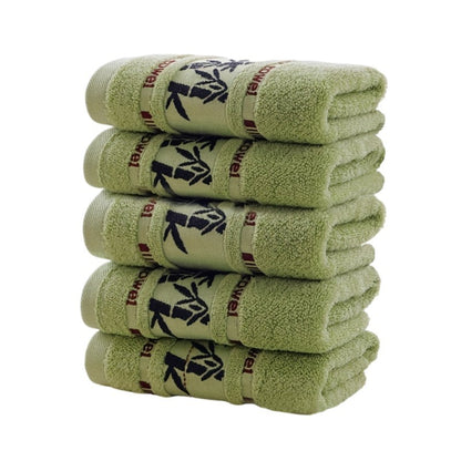 1/5/10pcs Bamboo Fiber Hand Bathroom Towels Natural Cool Embroidery Soft Quick-drying Hand Bath Towels For Bathroom Gym Shower