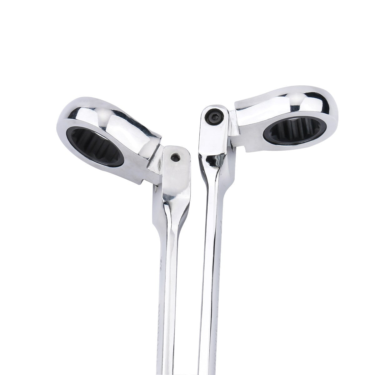 Chave de Boca Catraca Combinada Métrica com Cabeça Flexível Catraca Chave Métrica Padrão 11-15mm Ferramentas Resistentes de Aço Cromo Vanádio