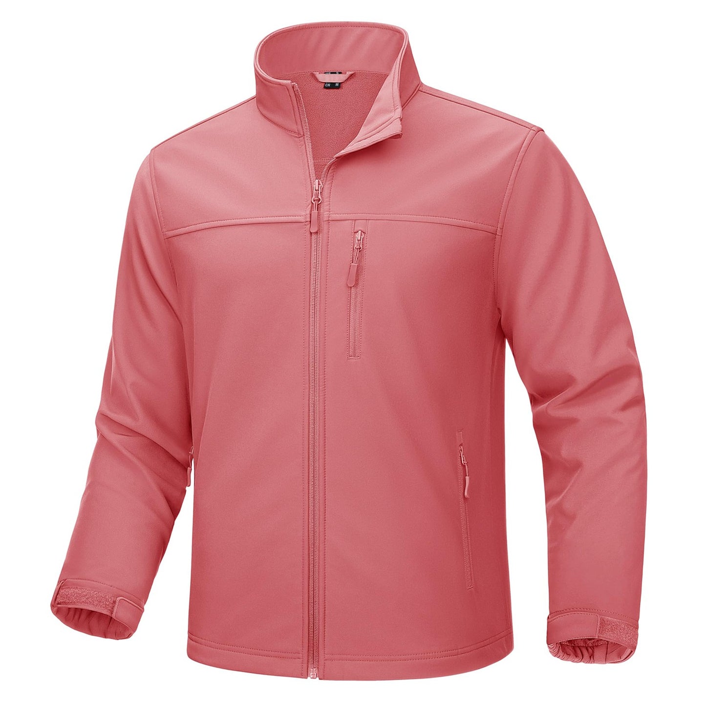 TACVASEN Waterproof Softshell Jackets Mens Winter Fleece Lined Work Jackets Zipper Pocket Outdoor Jacket Male Windbreaker