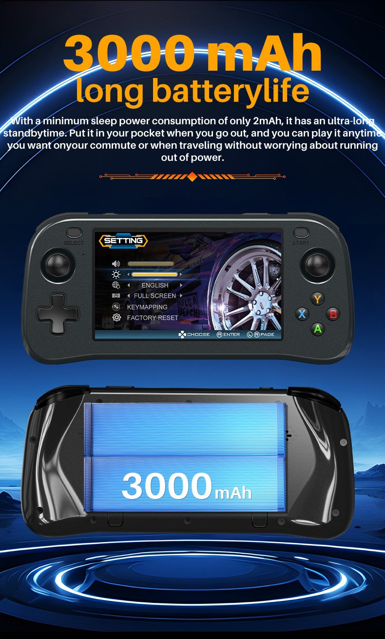 SF3100 Retro Handheld Video Game Console Classic Games Pocket Player 4.5 Inch IPS Screen 3000mAh Portable Linux System SF3000