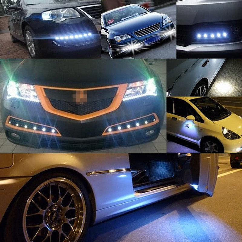 2-10 PCS 23mm 18mm Car Eagle Eye Light DRL LED Daytime Running Lights 12V Motorcycle COB Beads Backup Signal Lamps