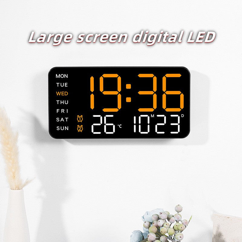 New Digital LED Alarm Clock Desktop Clock Time and Temperature Display Multifunctional Clock Modern Decorative LED