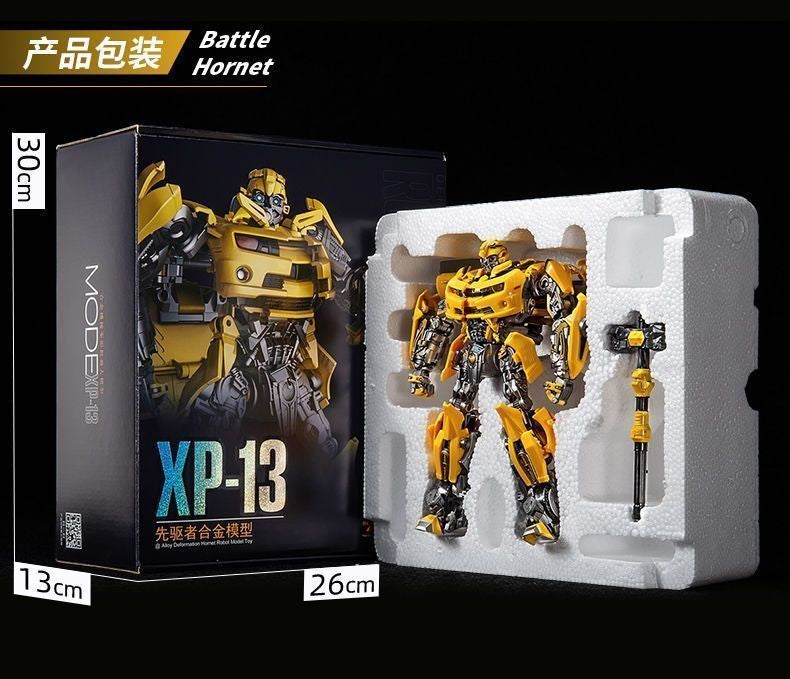 EM ESTOQUE YUEXING XP13 XP14 Brinquedos de Transformação Guerreiro Abelha Comandante OP Figura de Ação Vespa Robô de Deformação Liga Modelo Anime