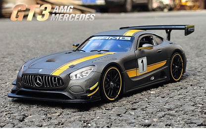 Motornax 1:24 Mercedes-Benz AMG GT3 Alloy Car Diecasts & Toy Vehicles Car Model Miniature Scale Model Car Toys For Children