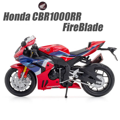 Escala 1:12 BMW S1000RR Honda CBR1000RR Liga Fundido Miniatura Motocicleta Carro Modelo Brinquedos Rodas Direcionáveis Veículos para Meninos Presentes