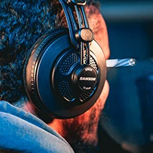 Original Samson SR850 monitoring HIFI headset Semi-Open-Back Headphones for Studio without retail box