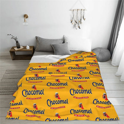 Chocomel Chocolademelk Nederland Blanket Fleece Sofa Throw Blanket Breathable for Couch Bedding Outdoor Throws Bedspread Quilt