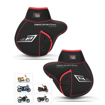 Luvas de guidão KEMIMOTO Luvas de mão para motocicleta Inverno Corta-vento Impermeável Lavável para Scooter ATV Snowmobile