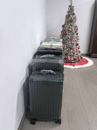 Mala de Viagem de Luxo de Alta Qualidade Aprimorada Material PC Espesso Bagagem de Rodinhas Moldura de Alumínio 20/24/26/28/30 polegadas Sacolas de Viagem