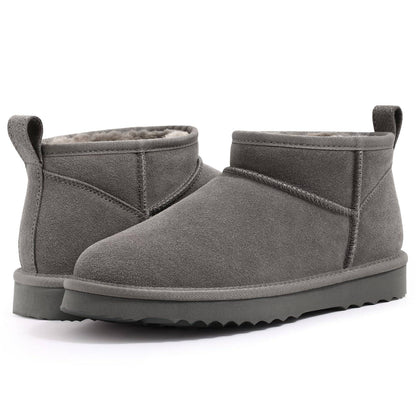 Bebealy Winter Suede Boots For Women Classci Genuine Brand Women Boots Outdoor Short Plush Antiskid Ankle Boots Cozy Fuzzy Boots