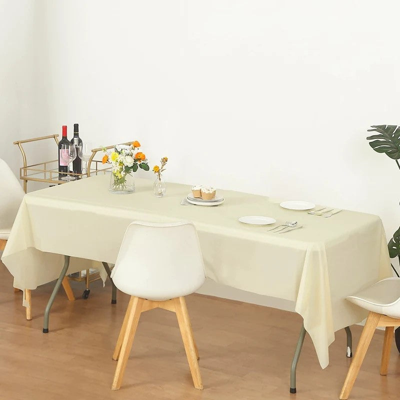 Rectangle PEVA Tablecloth Table Cloth Overlays Wedding Christmas Home Dining Table Decor 2024 Baby Shower Birthday Party Decor