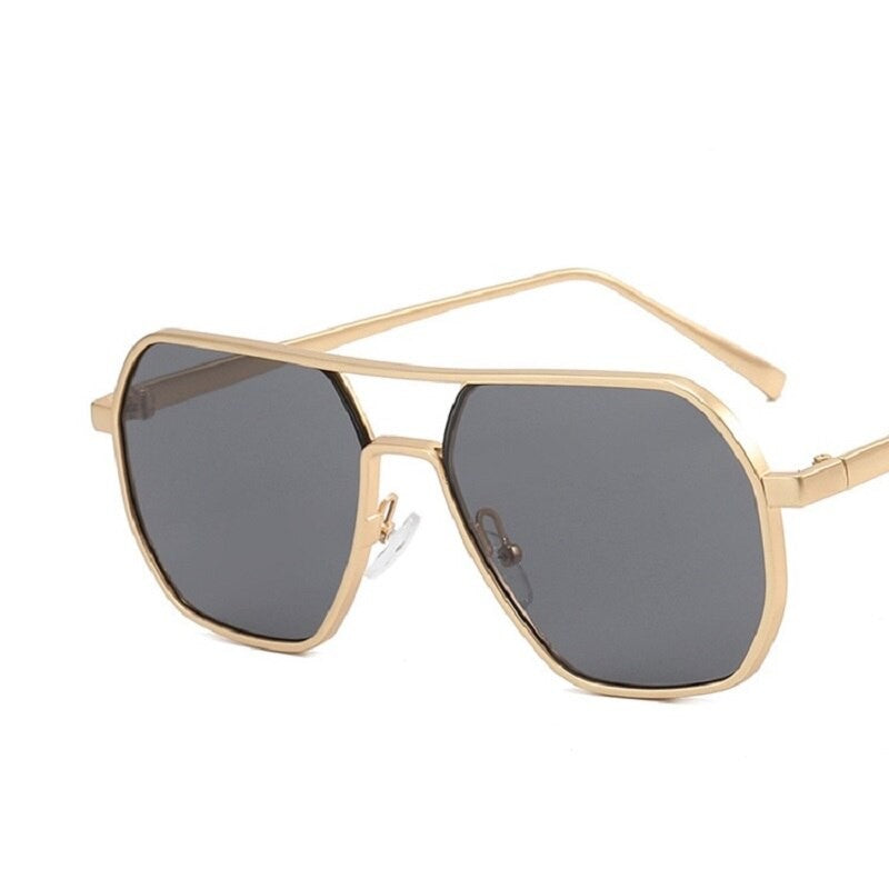 Óculos de Sol Retrô Masculino Grife Designer Alta Qualidade Armação de Metal Óculos de Sol de Proteção para Dirigir Óculos UV400