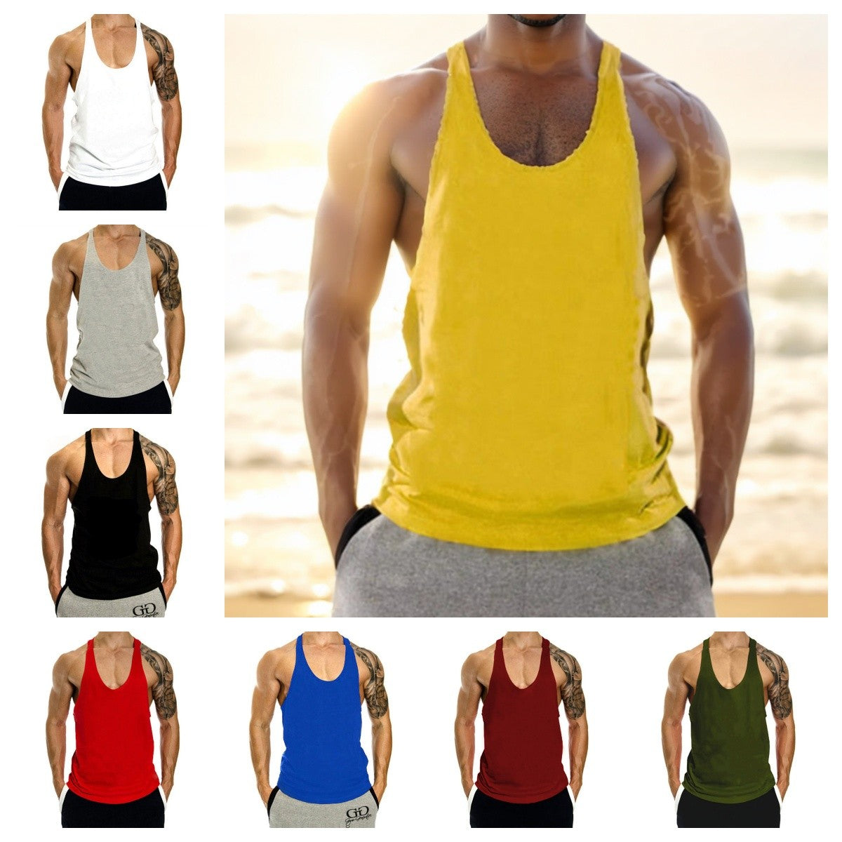 Men Cotton Tank Tops Quick Dry Gym Vest Male Bodybuilding Sleeveless Shirt Elastic Basketball Singlet Gym t-Shirt Man Clothing