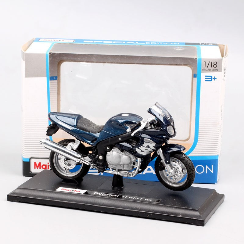 1/18 Escala Welly Triumph Tiger Explorer 800 Sprint RS Bonneville Daytona Trophy Thruxton 1200 Moto Diecast Modelo Brinquedo