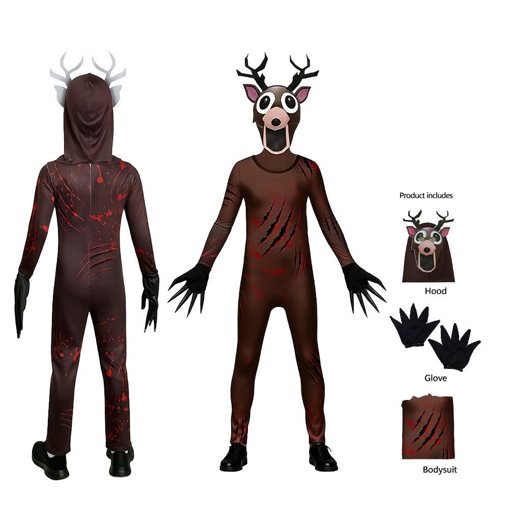99 Nights In The Forest Deer Owl Kids Cosplay Costume Deer Owl Animal Cosplay Suit Halloween Party Costumes for Adult Children